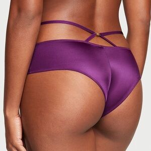Victoria's Secret  So Obsessed Strappy Cheeky Panty Grape Soda Medium NEW